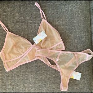 Bralette and underwear set